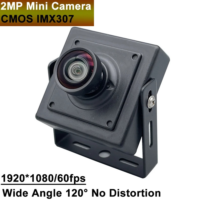 Full HD keng burchakli kamera 2MP 1080P CMOS IMX307 sensori yuqori tezlikda 60fps Fov 120 sanoat video USB veb-kamera uchun hech qanday buzilishsiz