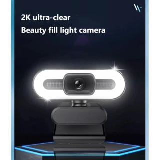 4K kompyuter kamerasi, oʻrnatilgan mikrofonli 2K 1080 HD kamera, tarmoq kamerasi, onlayn darslar, uchrashuvlar va jonli translatsiya uchun veb-kamera