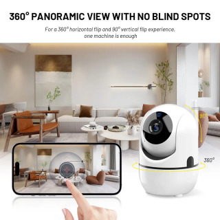 Mini Smart Home Avtomatik Kuzatuv Kamerasi 1080P WiFi IP Kamera Uyda foydalanish uchun toʻliq simsiz CCTV Bolalar xavfsizligi kamerasi Uy kamerasi
