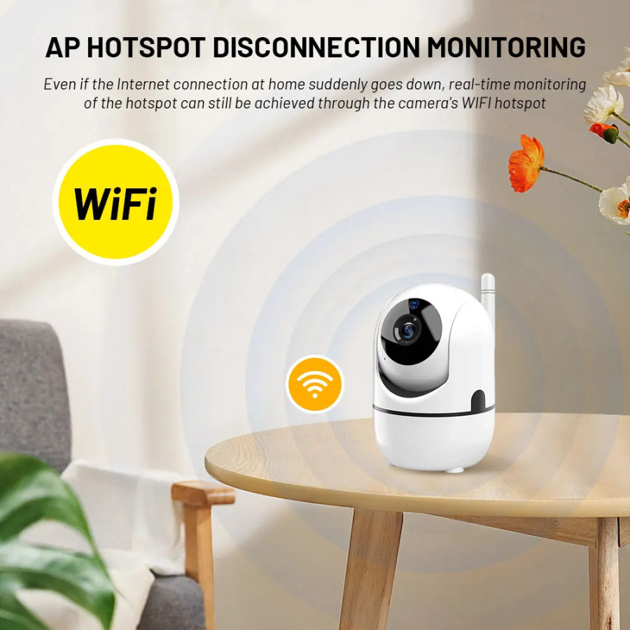 Mini Smart Home Avtomatik Kuzatuv Kamerasi 1080P WiFi IP Kamera Uyda foydalanish uchun toʻliq simsiz CCTV Bolalar xavfsizligi kamerasi Uy kamerasi