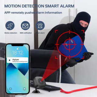 Mini Security Camera Pro 4K FullHD Wi-Fi kuzatuvi ikki tomonlama ovozli harakatni aniqlash infraqizil tungi koʻrish kamerasi