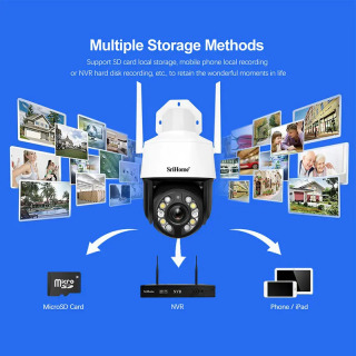 Sricam 5.0MP 20X optik zoom standart WiFi IP kamerasi tashqi IP66 suv oʻtkazmaydigan Onvif xavfsizlikni himoya qilish CCTV kuzatuv tizimi