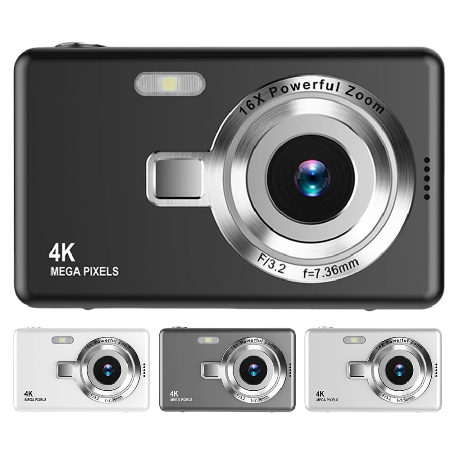 Цифровая камера 4K HD 1080P 96 МП, портативная видеокамера с 16-кратным увеличением, видеокамера, Детская камера, видеокамера для детей и взрослых