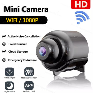 Mini kamera 1080P HD WiFi tungi koʻrish harakat sensori Uy xavfsizligi video kamerasi Audio video yozuvchisi Xotira kartasi yoʻq