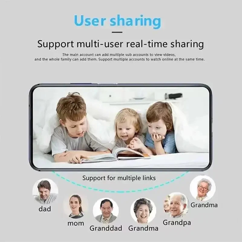 Mini kamera 1080P HD WiFi tungi koʻrish harakat sensori Uy xavfsizligi video kamerasi Audio video yozuvchisi Xotira kartasi yoʻq