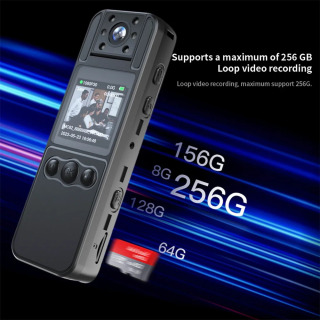 НОВАЯ мини-камера 1080P HD, портативный цифровой видеорегистратор BodyCam, 180, вращающаяся инфракрасная полицейская камера ночного видения, маленькая видеокамера