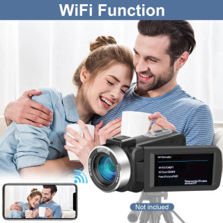 Raqamli kameralar 4K Professional vlogging kamerasi Wi-Fi 48MP Youtube kamerasi 18x raqamli kattalashtirish raqamli veb-kamera