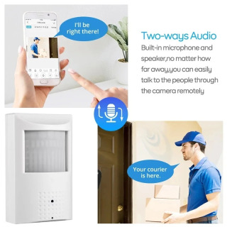 Camhi 1080P 1920P PIR WiFi-камера Onvif Внутренняя защита безопасности 940 ИК Ночное видение 2-стороннее аудио Невидимое наблюдение