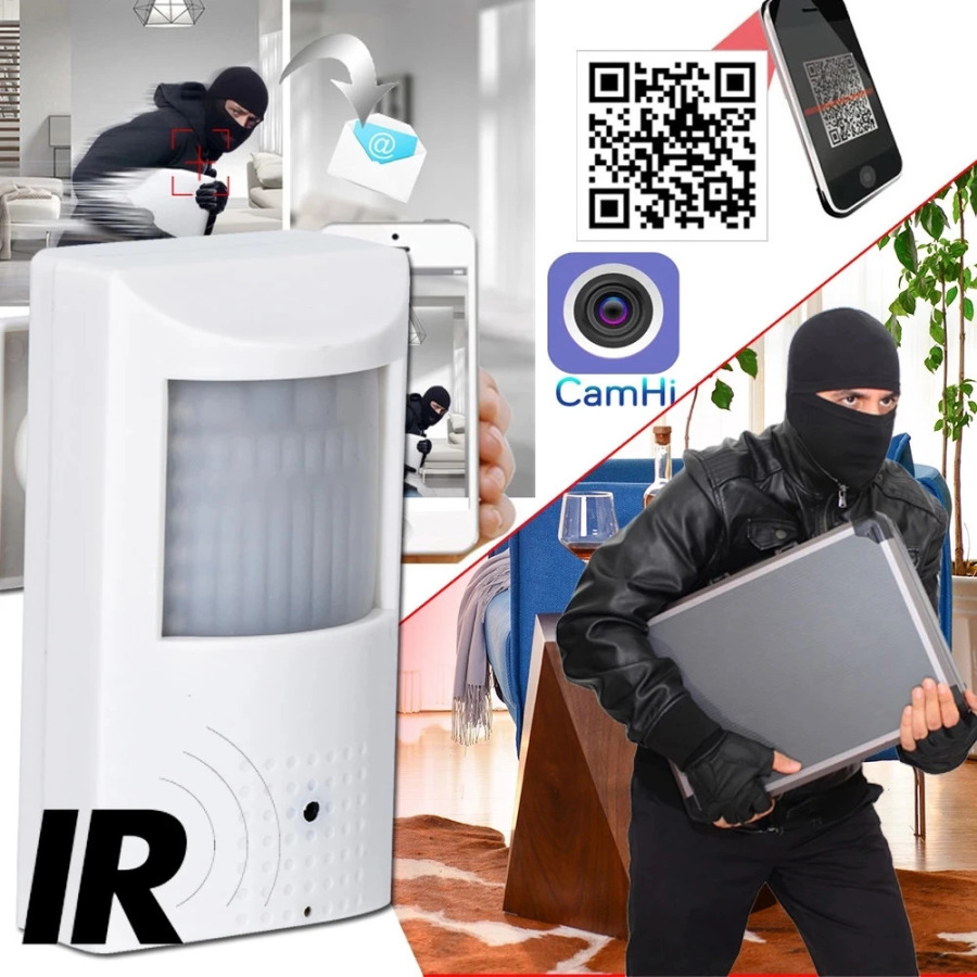 Camhi 1080P 1920P PIR WiFi-камера Onvif Внутренняя защита безопасности 940 ИК Ночное видение 2-стороннее аудио Невидимое наблюдение