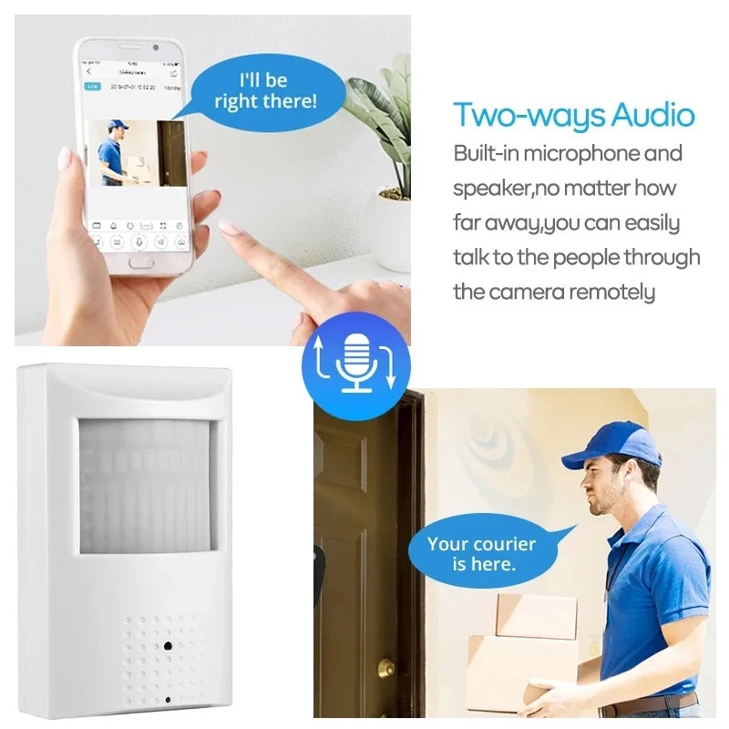 Camhi 1080P 1920P PIR WiFi-камера Onvif Внутренняя защита безопасности 940 ИК Ночное видение 2-стороннее аудио Невидимое наблюдение