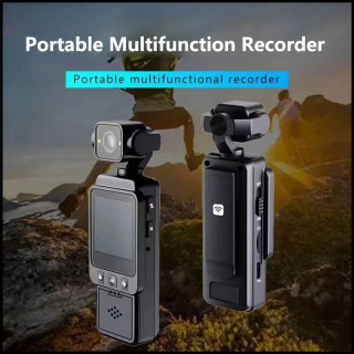 180 daraja aylanadigan linzali 4K HD portativ sport kamerasi, oʻrnatilgan yorugʻlikli simsiz Wi-Fi DVR CCD kamerasi