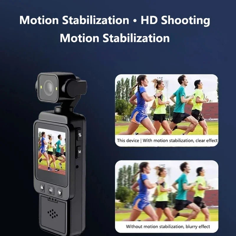 180 daraja aylanadigan linzali 4K HD portativ sport kamerasi, oʻrnatilgan yorugʻlikli simsiz Wi-Fi DVR CCD kamerasi