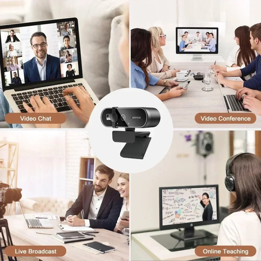 Веб-камера 4K Full HD с микрофоном, автофокусом, веб-камера 8 МП для ПК с ОС Windows, ноутбука, IOS, Macbook, внешняя веб-камера, видеозвонки