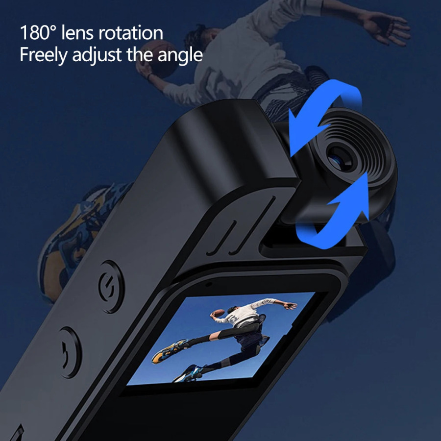 Portativ Mini Video Kameralar HD 1080P Mini Kamera Raqamli Video Recorder taqiladigan kichik tana kamerasi infraqizil tungi koʻrish Sport DV