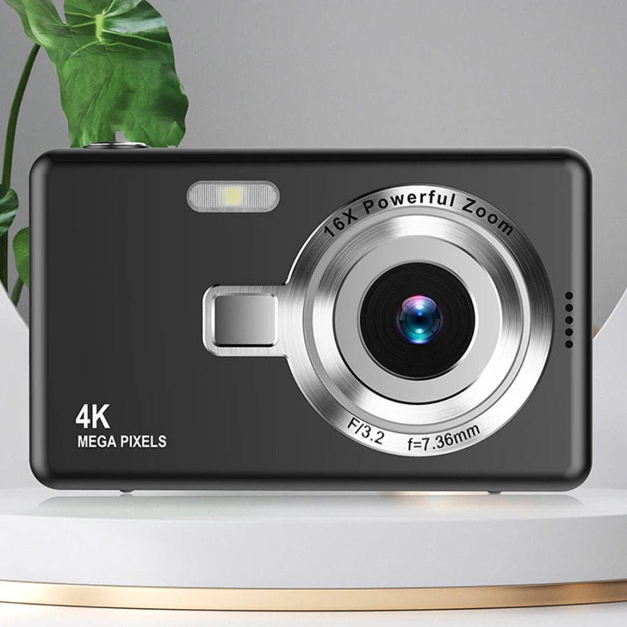 Цифровая камера 4K HD 1080P, 96 МП, с автофокусом, для видеоблогинга, 16-кратный зум, видеокамера с 2,4-дюймовым IPS-экраном для детей и взрослых, для фотосъемки
