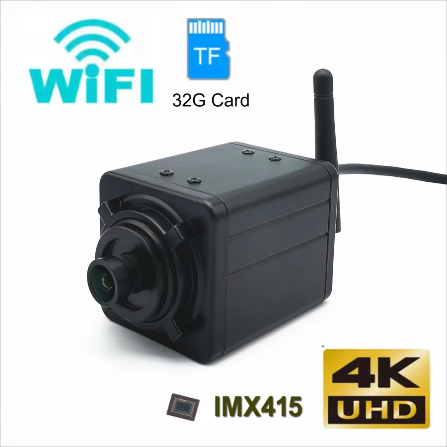 Беспроводная IP-камера 4K Wi-Fi Mini Box 5 Мп 2 Мп 8 Мп с низкой освещенностью, RTSP, P2P, Onvif, для безопасности и защиты, с поддержкой SD-карт до 32 ГБ, Camhi