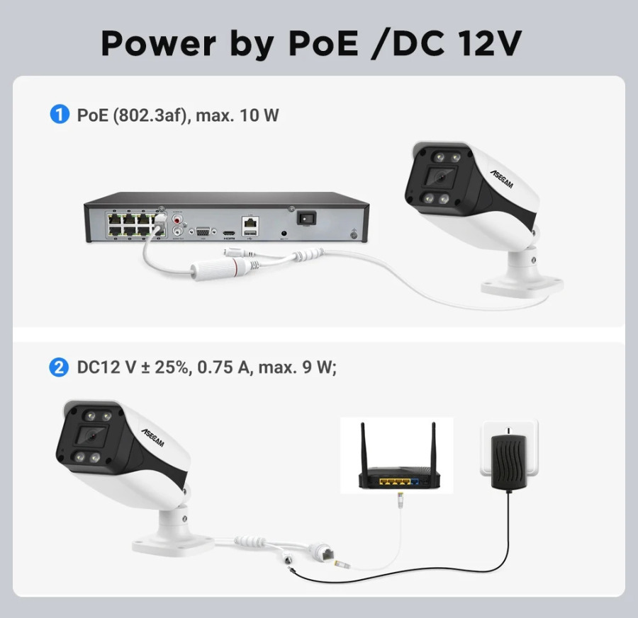 8MP 4K IP CCTV kamerasi ochiq havoda H.265 Onvif Bullet spektrli tungi koʻrish IR 4MP CCTV
