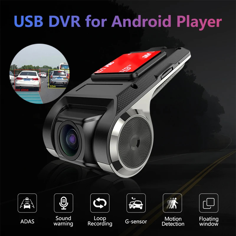 Avtomobil DVR kamerasi HD Wi-Fi USB avtomobil DVR DVD Android pleer ADAS 1080P tungi versiyasi DVR 4k