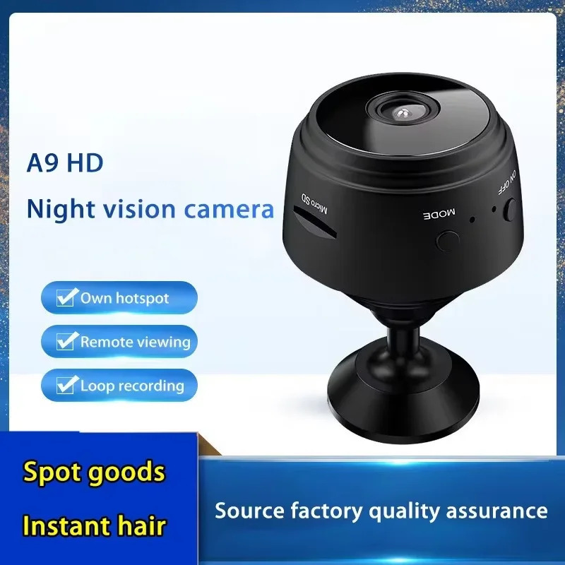 Беспроводная Wi-Fi камера 4K HD A9 Mini: видеорегистратор, камера для видеонаблюдения, интеллектуальная система безопасности для дома и младенцев 2026