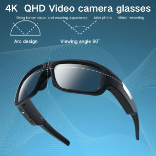 4K HD камера, очки, видео умные очки, уличная мини-камера, камера человеческого тела, камера для велосипедного регистратора, подходит для езды на велосипеде