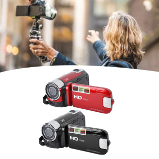 Raqamli videokamera 4K 48MP Ultra HD 2,7 dyuymli 180° videokamera 16x raqamli masshtabli va Vlog yozish, USB kabel bilan sayohat qilish uchun aylanadigan ekranli