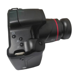 2,4 dyuymli LCD displeyli Vlogging kamerali 16 megapikselli raqamli kamera. Suratga olish uchun 16X raqamli masshtabli videokamera