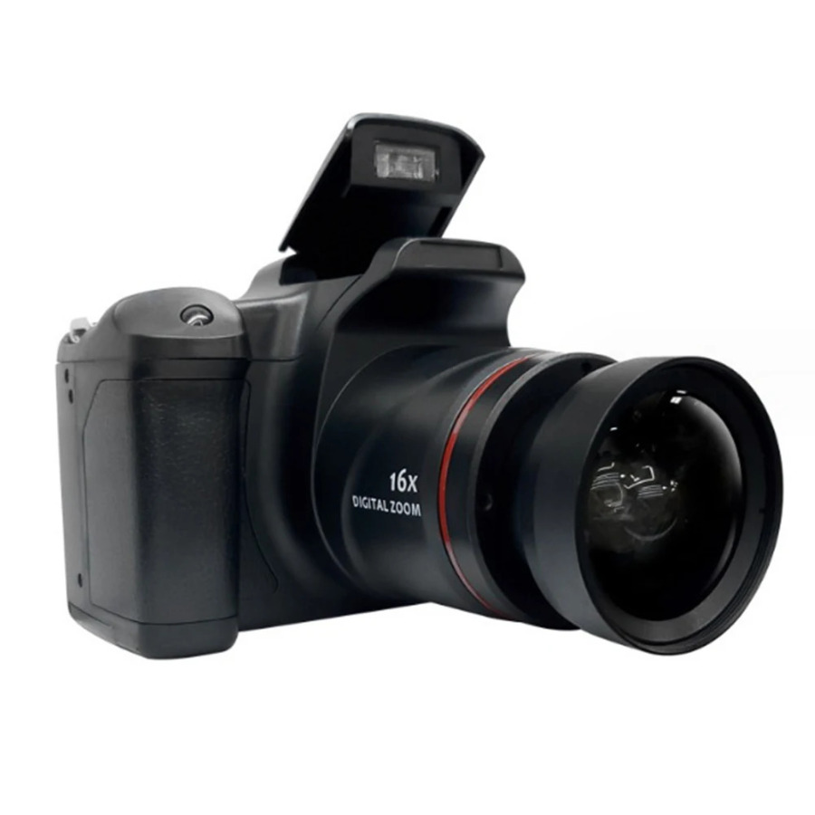 2,4 dyuymli LCD displeyli Vlogging kamerali 16 megapikselli raqamli kamera. Suratga olish uchun 16X raqamli masshtabli videokamera
