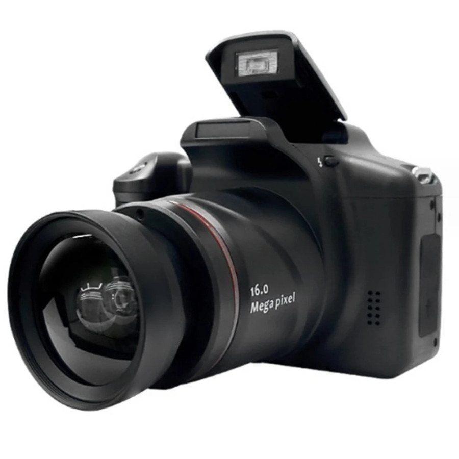 2,4 dyuymli LCD displeyli Vlogging kamerali 16 megapikselli raqamli kamera. Suratga olish uchun 16X raqamli masshtabli videokamera