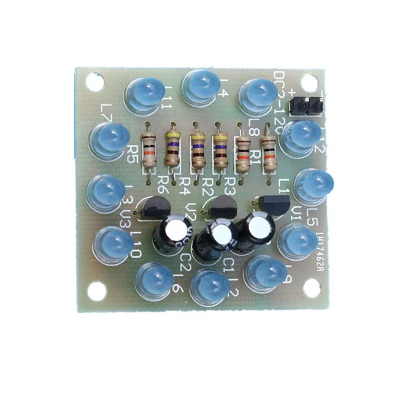 DIY elektronika toʻplami LED PCB toʻplamlari Elektron komponentlar LED Nuh yoritgichli DIY toʻplami ehtiyot qismlari talabalar laboratoriyasi