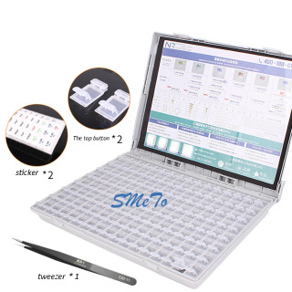 128 SMT COMPONENTS Hujayralar elektron komponentlar saqlash qutisi Ic chip elektron komponentlar qutisi shkafi