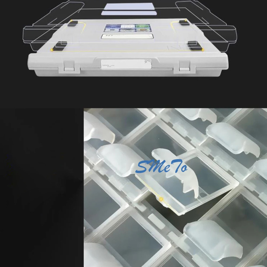 128 SMT COMPONENTS Hujayralar elektron komponentlar saqlash qutisi Ic chip elektron komponentlar qutisi shkafi