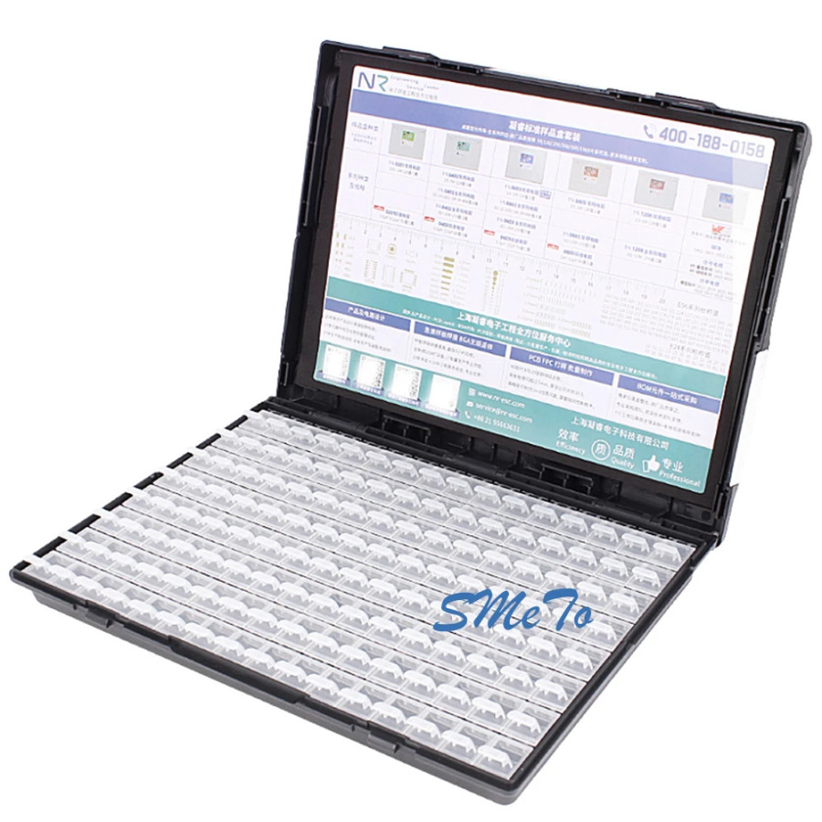 128 SMT COMPONENTS Hujayralar elektron komponentlar saqlash qutisi Ic chip elektron komponentlar qutisi shkafi