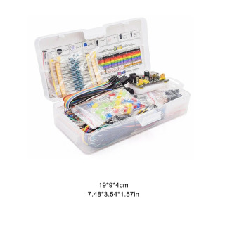 Arduino R3 umumiy kondensatorlar rezistorlari kondensatorlari 830-quduqni ishlab chiqish kengashi uchun elektron komponentlar toʻplami DIY boshlangʻich loyihasi
