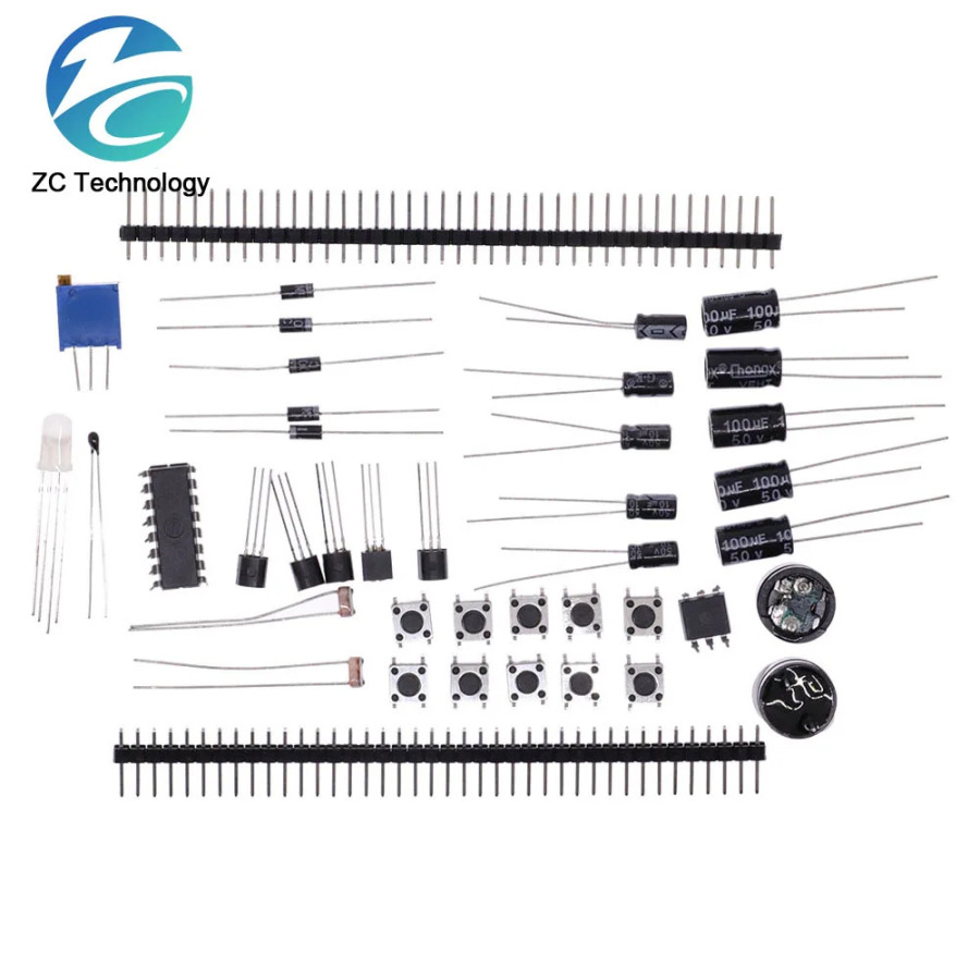 Новые электронные компоненты, базовый стартовый комплект для Arduino UNO MEGA2560 Raspberry Pi со стандартным звуковым индикатором, конденсаторный резистор