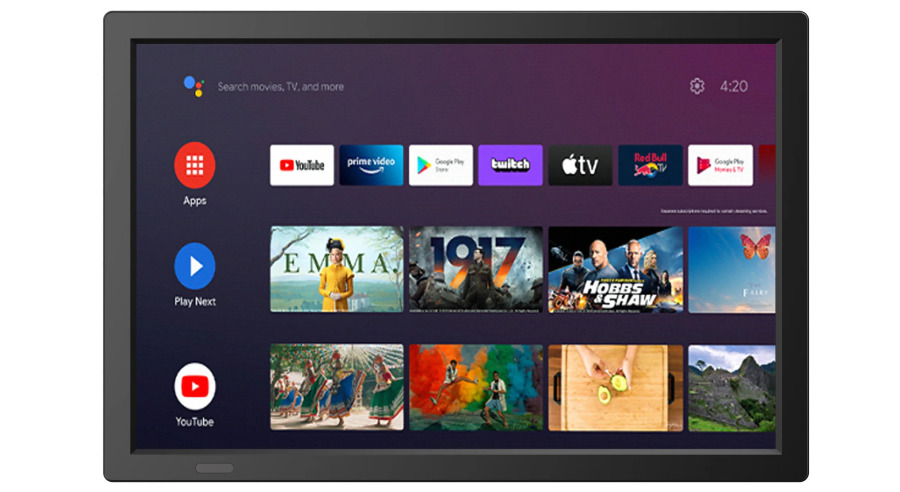 Google Android Portativ Smart TV: Wi-Fi, DVB-T2, ATSC, ISDB, FM radio va sayohat, tashqi va uyda foydalanish uchun media pleerli raqamli televizor.
