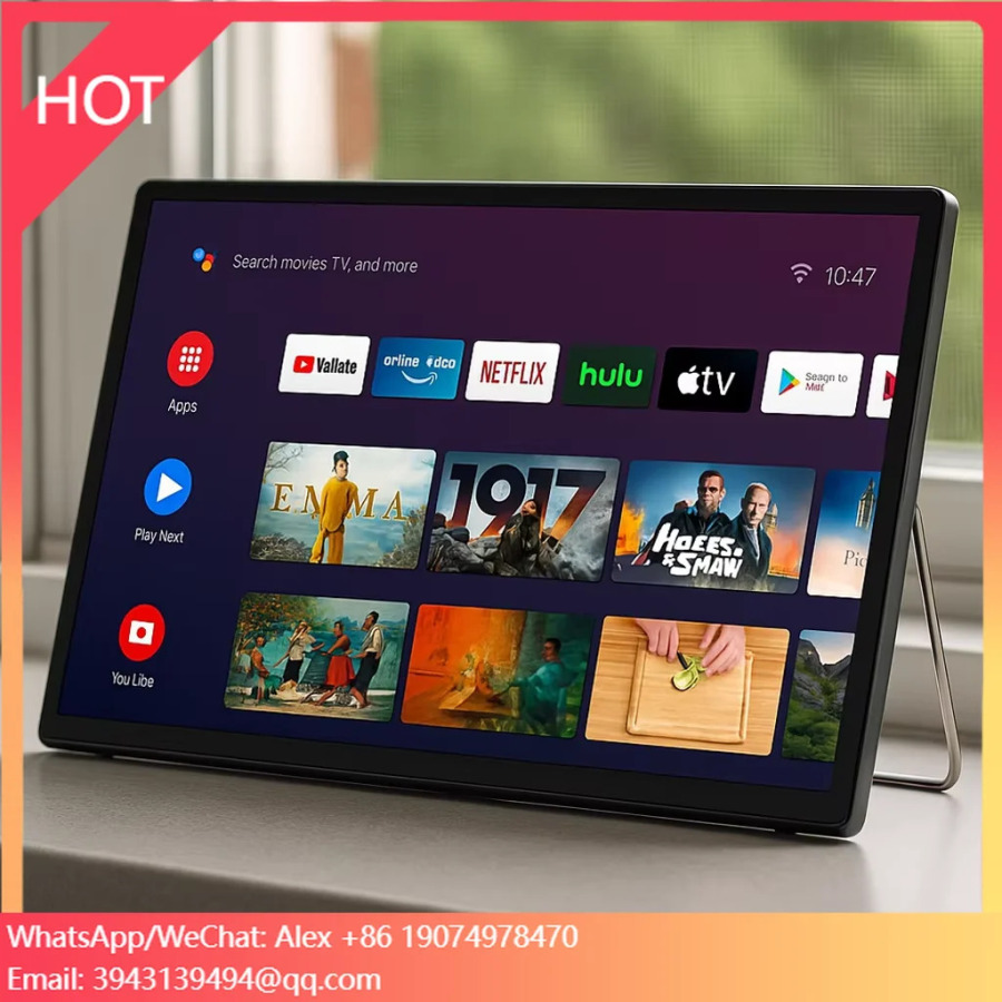 Portativ Wi-Fi Raqamli Smart TV Mini LED GTV Google TV FM radiosi DVB-T2/ATSC/ISDB