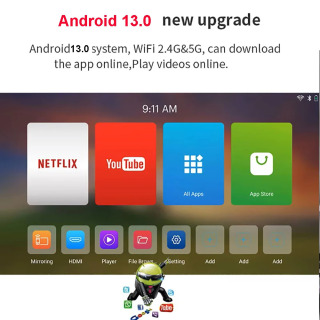 Smartldea HD Pico Smart Mini Proyektor Android Wi-Fi ekransiz lazerli LED DLP proyektori mobil telefonlar smartfonlari uchun 4K 1080P