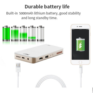 Smartldea HD Pico Smart Mini Proyektor Android Wi-Fi ekransiz lazerli LED DLP proyektori mobil telefonlar smartfonlari uchun 4K 1080P