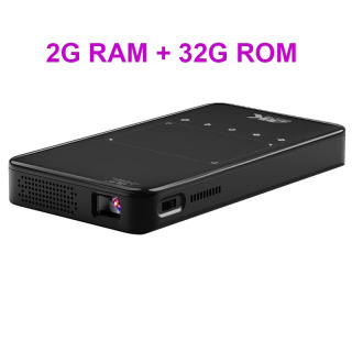 Smartldea HD Pico Smart Mini Proyektor Android Wi-Fi ekransiz lazerli LED DLP proyektori mobil telefonlar smartfonlari uchun 4K 1080P Цвет2 Европейская вилка