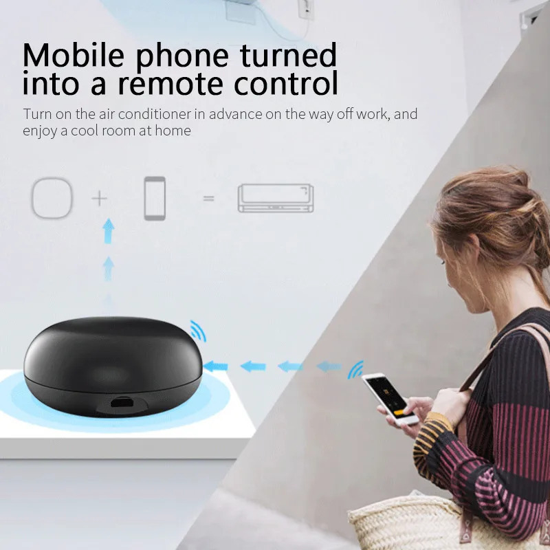 Wi-Fi Smart Универсальный ИК-пульт дистанционного управления DIY Инфракрасный пульт дистанционного управления для ТВ-кондиционера через Alexa Google Home Tuya Smart Life