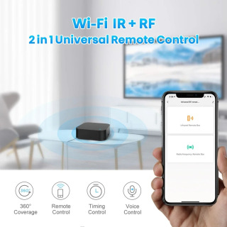 Умный пульт дистанционного управления Tuya Smart для дома: Wi-Fi, ИК, RF433МГц для кондиционеров, штор, гаражей, совместим с Alexa и Google Home
