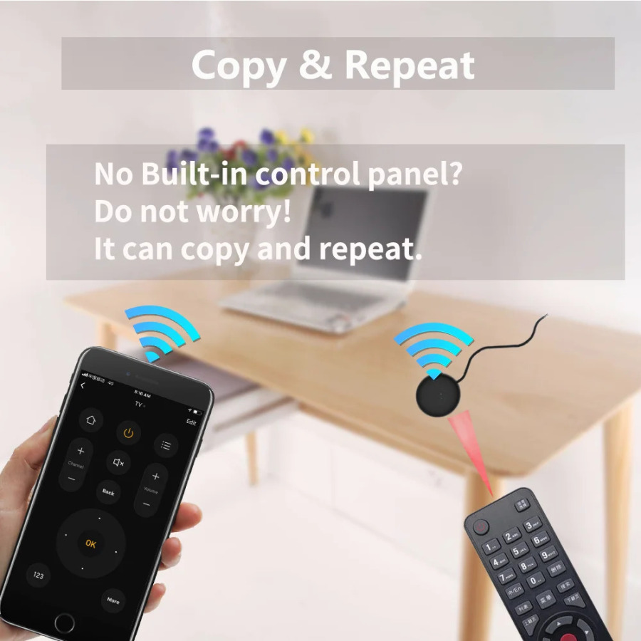 Умный Wi-Fi ИК-пульт Дистанционного Управления SmartLife Для Телевизора, DVD, Кондиционера, Универсальный