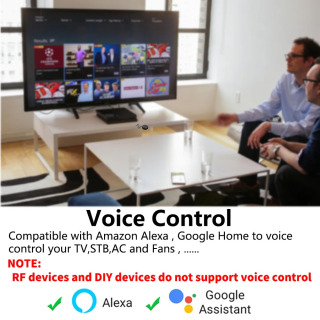 Tuya Smart RF IR masofadan boshqarish pulti WiFi Smart uy konditsioneri BARCHA TV LG TV Alexa Google Home-ni qoʻllab-quvvatlaydi