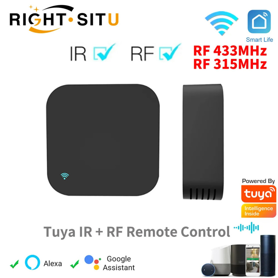 Tuya Smart RF IR masofadan boshqarish pulti WiFi Smart uy konditsioneri BARCHA TV LG TV Alexa Google Home-ni qoʻllab-quvvatlaydi