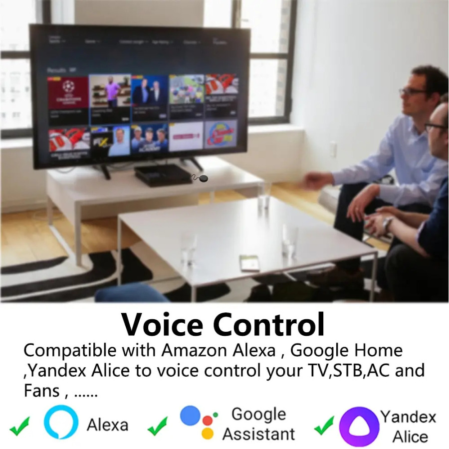 Tuya Wi-Fi Smart IR masofadan boshqarish pulti televizor uchun konditsioner Alexa masofadan boshqarish pulti Google Home bilan ishlaydi Yandex Google