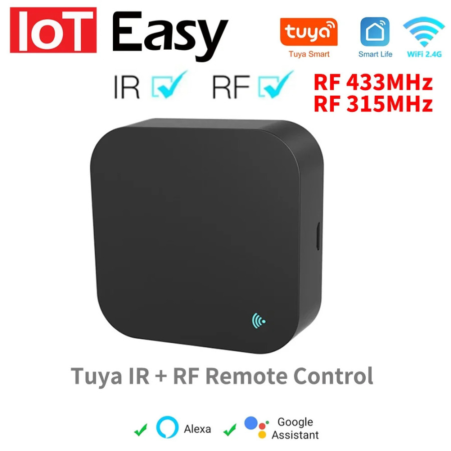 Tuya Smart RF IR masofadan boshqarish pulti WiFi Smart uy konditsioneri BARCHA TV LG TV Alexa Google Home-ni qoʻllab-quvvatlaydi