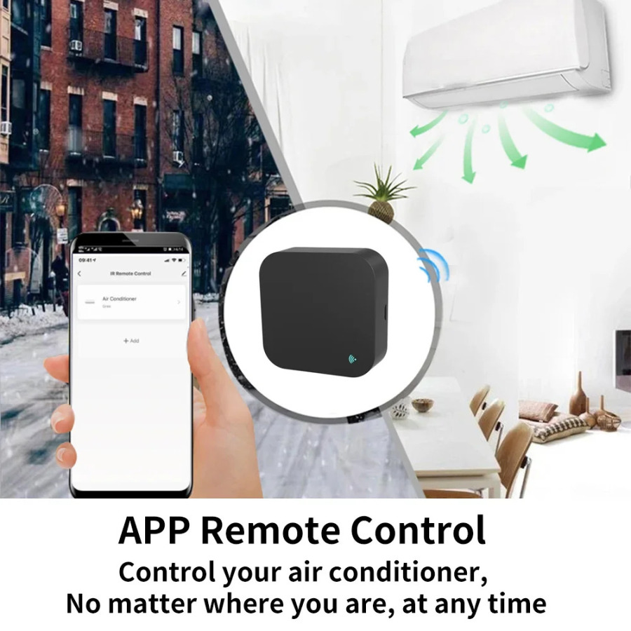 Tuya Smart RF IR masofadan boshqarish pulti WiFi Smart uy konditsioneri BARCHA TV LG TV Alexa Google Home-ni qoʻllab-quvvatlaydi