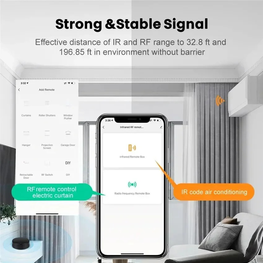Smart RF IR WiFi masofadan boshqarish pulti Smart uy infraqizil konditsioner boshqaruvchisi Barcha LG televizorlarini qoʻllab-quvvatlash Alexa Google Home