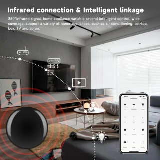 Tuya Wi-Fi умный ИК-пульт дистанционного управления Wi-Fi ИК RF универсальный инфракрасный пульт дистанционного управления для умного дома Поддержка Alexa Google Home