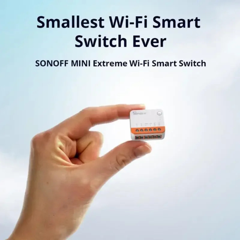 Smart Wi-Fi kaliti SONOFF MINIR4 aqlli uy uchun tashqi oʻrni qoʻllab-quvvatlashi, releyni uzish rejimi va eWeLink va Alexa ilovalari orqali masofadan boshqarish